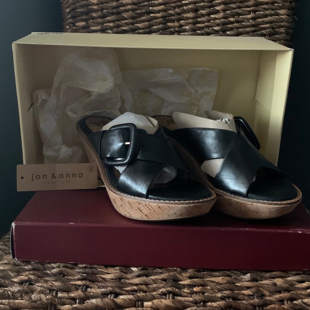 Sofft Balere Wedge Slides Black S 9.5
